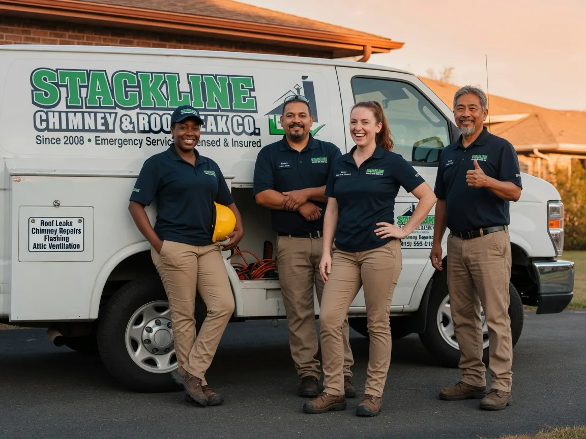 Chimney flashing repair company in Clinton, OK